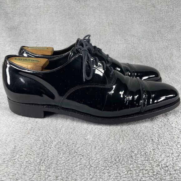 Crockett & Jones Polo Ralph Lauren Tuxedo Dress Shoes Men 9 Black Patent Leather main image 11